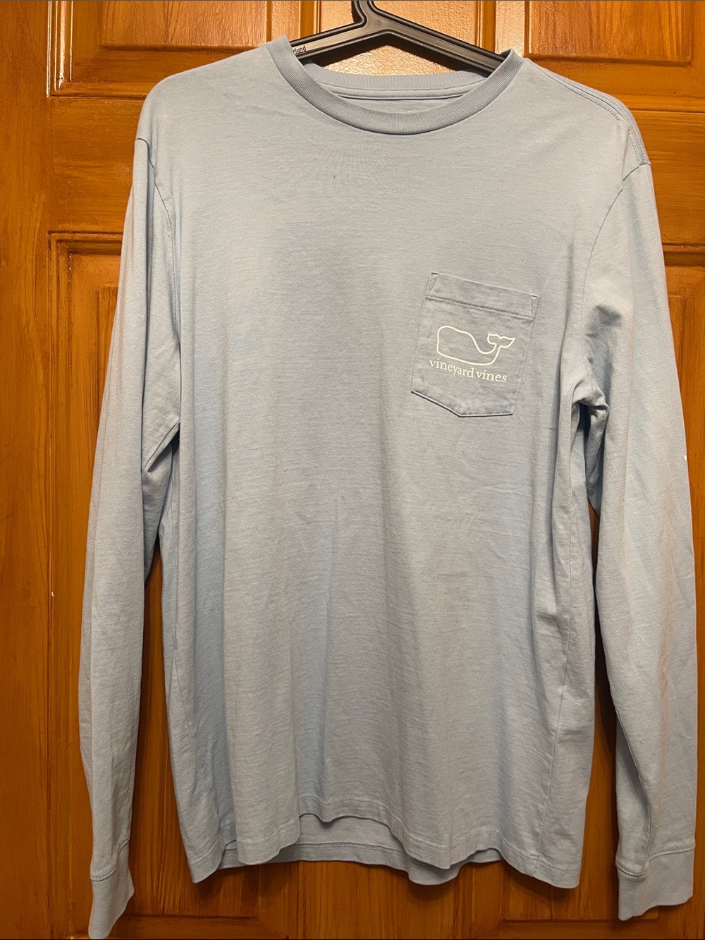 Vineyard Vines Light Blue Long-Sleeve Pocket Tee